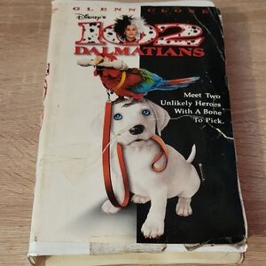 Disney 102 Dalmatians VHS with Red and White Cover